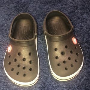 Black and white Crocs. Size 10